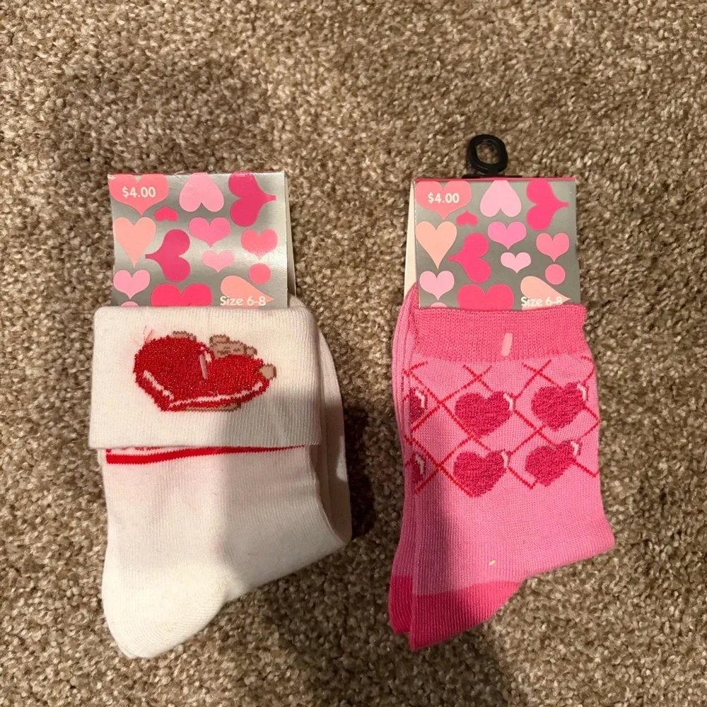Heart Patterned Socks Set